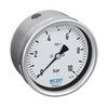 Bourdon tube pressure gauge Type 1415A stainless steel/glass R100 measuring range -1 - 0 bar process connection brass 1/2" BSPP